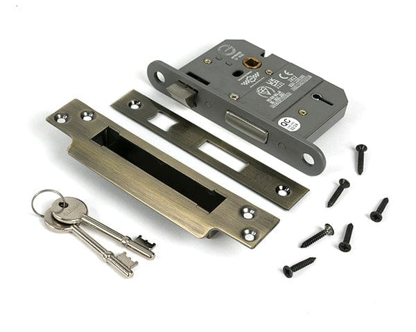 From The Anvil Locks & Latches Aged Brass / 5 Lever Sashlocks / 3" / 76mm From The Anvil - Aged Brass 3" 5 Lever BS Sash Lock
