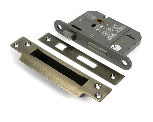 From The Anvil Locks & Latches Aged Brass / 5 Lever Sashlocks / 3" / 76mm From The Anvil - Aged Brass 3" 5 Lever BS Sash Lock