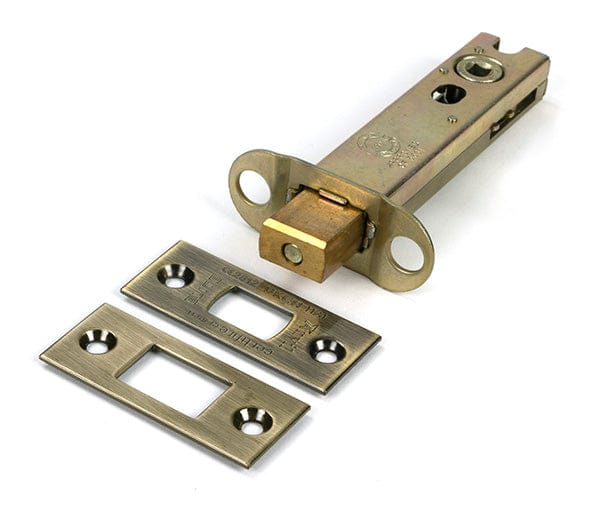 From The Anvil Locks & Latches Aged Brass / Tubular Dead Bolts / 4" / 102mm From The Anvil - Aged Brass 4" Heavy Duty Tubular Deadbolt