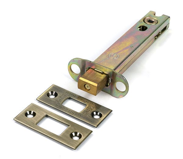 From The Anvil Locks & Latches Aged Brass / Tubular Dead Bolts / 5" / 127mm From The Anvil - Aged Brass 5" Heavy Duty Tubular Deadbolt