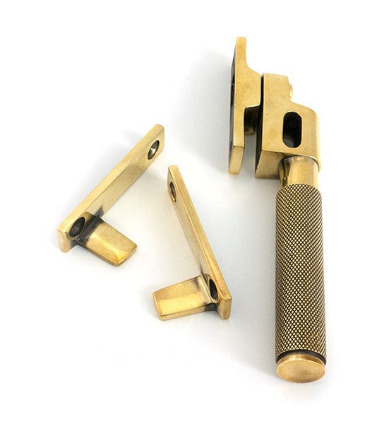 From The Anvil Window Furniture Aged Brass / Yes / Night Vent From The Anvil - Aged Brass Night-Vent Locking Brompton Fastener