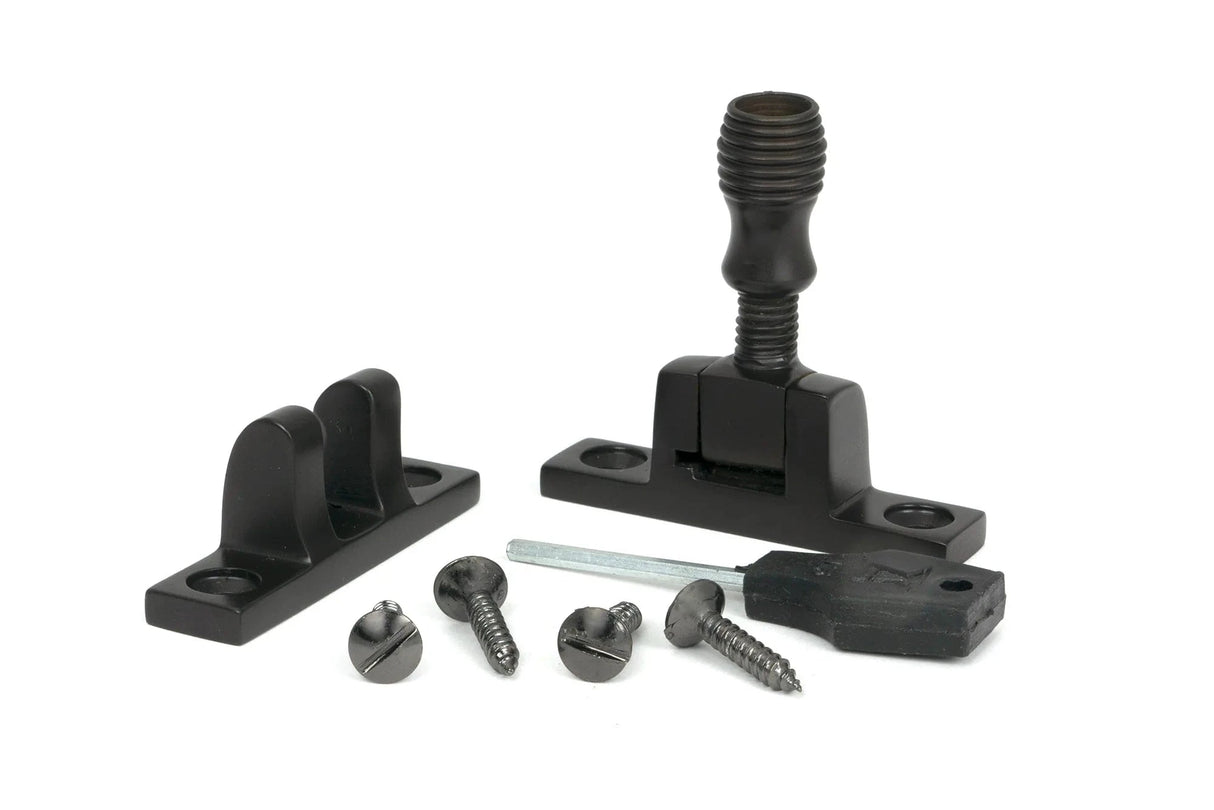 From The Anvil Window Furniture Aged Bronze / Sash Window Brighton Fasteners / Yes From The Anvil - Aged Bronze Beehive Brighton Fastener - Narrow (Square)