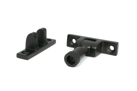 From The Anvil Window Furniture Aged Bronze / Sash Window Brighton Fasteners / Yes From The Anvil - Aged Bronze Brompton Brighton Fastener - Narrow (Square)