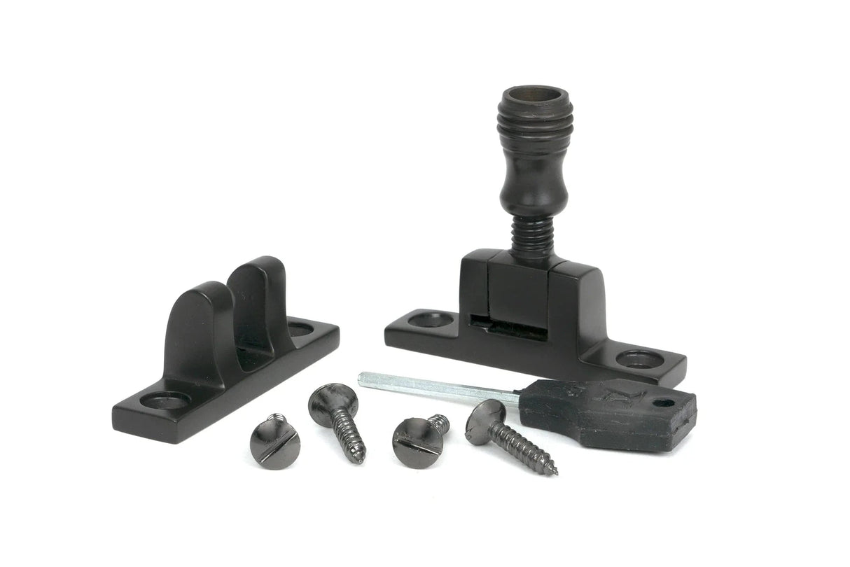 From The Anvil Window Furniture Aged Bronze / Sash Window Brighton Fasteners / Yes From The Anvil - Aged Bronze Prestbury Brighton Fastener - Narrow (Square)