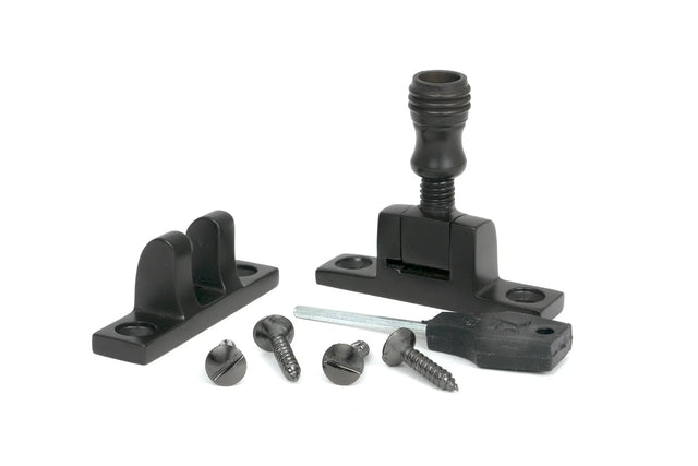 From The Anvil Window Furniture Aged Bronze / Sash Window Brighton Fasteners / Yes From The Anvil - Aged Bronze Prestbury Brighton Fastener - Narrow (Square)