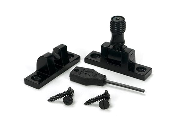 From The Anvil Window Furniture Black / Sash Window Brighton Fasteners / Yes From The Anvil - Black Beehive Brighton Fastener - Narrow (Square)
