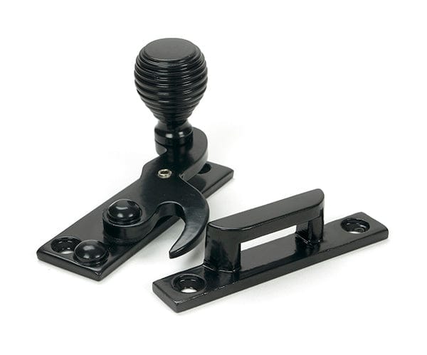From The Anvil Window Furniture Black / Sash Window Hook Fasteners / Yes From The Anvil - Black Beehive Sash Hook Fastener