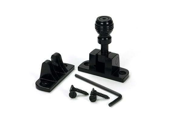 From The Anvil Window Furniture Black / Sash Window Brighton Fasteners / Yes From The Anvil - Black Prestbury Brighton Fastener (Radiused)