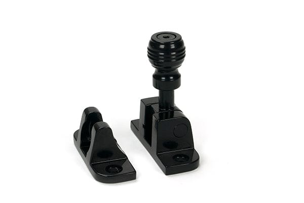 From The Anvil Window Furniture Black / Sash Window Brighton Fasteners / Yes From The Anvil - Black Prestbury Brighton Fastener (Radiused)