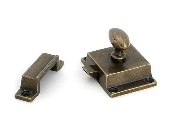 From The Anvil Cabinet Hardware Burnished Brass / Cabinet Turn Catch From The Anvil - Burnished Brass Cabinet Latch