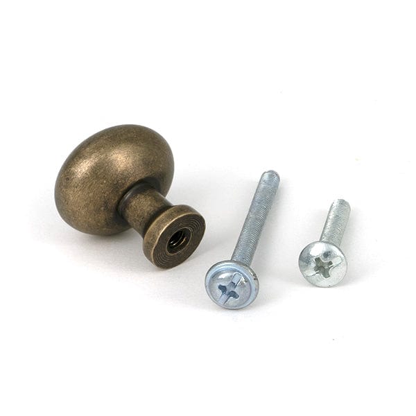 From The Anvil Cabinet Hardware Burnished Brass / Cabinet Knobs / 25mm Dia. From The Anvil - Burnished Brass Moore Cabinet Knob - 25mm