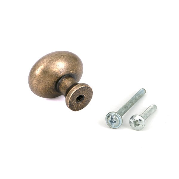 From The Anvil Cabinet Hardware Burnished Brass / Cabinet Knobs / 32mm Dia. From The Anvil - Burnished Brass Moore Cabinet Knob - 32mm