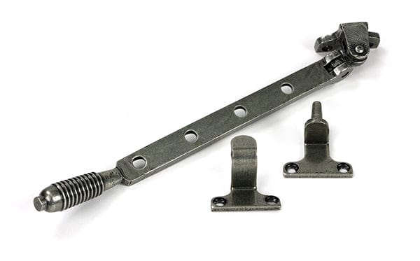 From The Anvil Window Furniture Pewter Patina / 10"/250mm From The Anvil - Pewter 10" Reeded Stay (Steel Window)