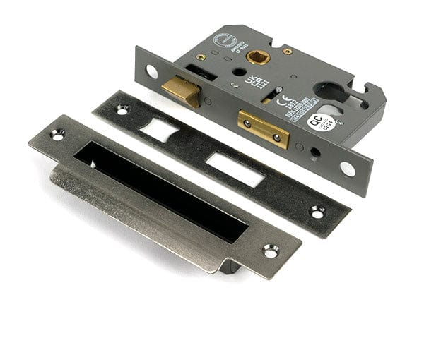 From The Anvil Locks & Latches Pewter Patina / DIN Euro Sash Lock / 2.5" / 65mm From The Anvil - Pewter 2.5" Euro Profile Sash Lock