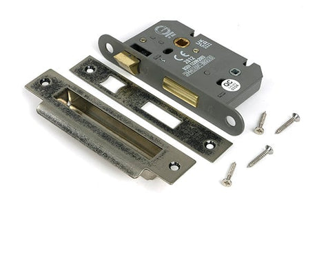 From The Anvil Locks & Latches Pewter Patina / Bathroom Lock / 2.5" / 65mm From The Anvil - Pewter 2.5" Heavy Duty Bathroom Mortice Lock