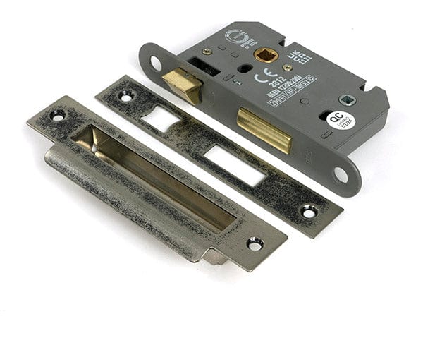 From The Anvil Locks & Latches Pewter Patina / Bathroom Lock / 2.5" / 65mm From The Anvil - Pewter 2.5" Heavy Duty Bathroom Mortice Lock