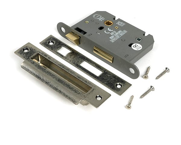 From The Anvil Locks & Latches Pewter Patina / Bathroom Lock / 3" / 76mm From The Anvil - Pewter 3" Heavy Duty Bathroom Mortice Lock