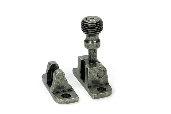 From The Anvil Window Furniture Pewter Patina / Sash Window Brighton Fasteners / Yes From The Anvil - Pewter Beehive Brighton Fastener (Radiused)