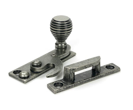 From The Anvil Window Furniture Pewter Patina / Sash Window Hook Fasteners / Yes From The Anvil - Pewter Beehive Sash Hook Fastener