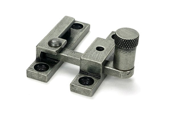 From The Anvil Window Furniture Pewter Patina / Sash Window Quadrant Fasteners / Yes From The Anvil - Pewter Brompton Quadrant Fastener - Narrow