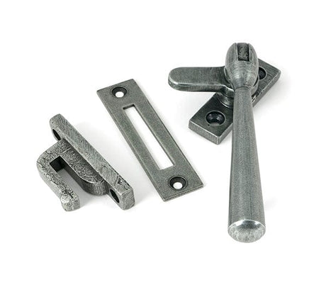 From The Anvil Window Furniture Pewter Patina / Yes / Mortice & Hook Place From The Anvil - Pewter Locking Newbury Fastener