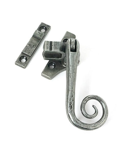 From The Anvil Window Furniture Pewter Patina / Yes / Night Vent From The Anvil - Pewter Night-Vent Locking Monkeytail Fastener (Steel Window)