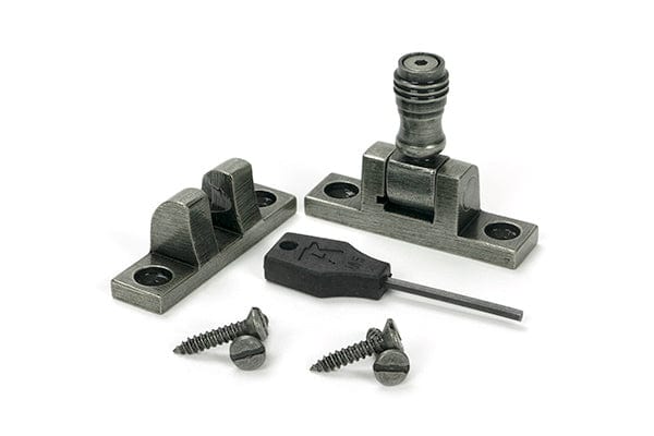 From The Anvil Window Furniture Pewter Patina / Sash Window Brighton Fasteners / Yes From The Anvil - Pewter Prestbury Brighton Fastener - Narrow (Square)