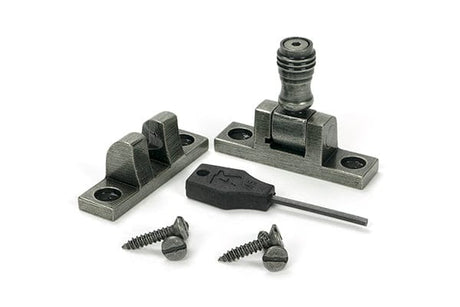 From The Anvil Window Furniture Pewter Patina / Sash Window Brighton Fasteners / Yes From The Anvil - Pewter Prestbury Brighton Fastener - Narrow (Square)