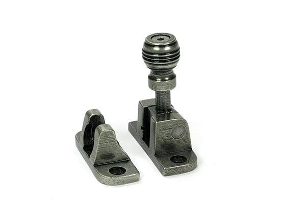 From The Anvil Window Furniture Pewter Patina / Sash Window Brighton Fasteners / Yes From The Anvil - Pewter Prestbury Brighton Fastener (Radiused)