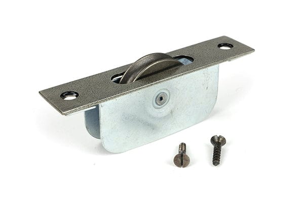 From The Anvil Window Furniture Pewter Patina / Sash Pulley From The Anvil - Pewter Square Ended Sash Pulley 75kg