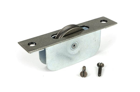 From The Anvil Window Furniture Pewter Patina / Sash Pulley From The Anvil - Pewter Square Ended Sash Pulley 75kg
