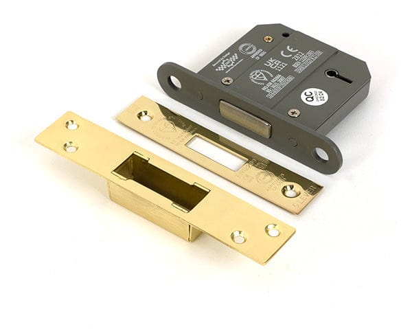 From The Anvil Locks & Latches Polished Brass / 5 Lever Deadlocks / 3" / 76mm From The Anvil - Polished Brass 3" 5 Lever BS Dead Lock KA