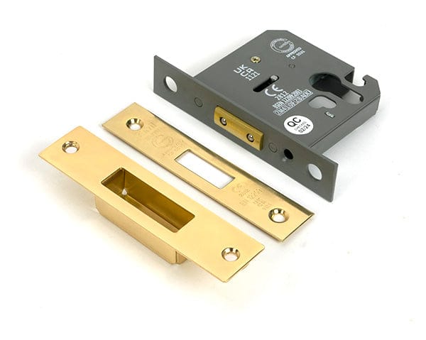 From The Anvil Locks & Latches Polished Brass / Euro Profile Deadlocks / 3" / 76mm From The Anvil - Polished Brass 3" Euro Profile Dead Lock