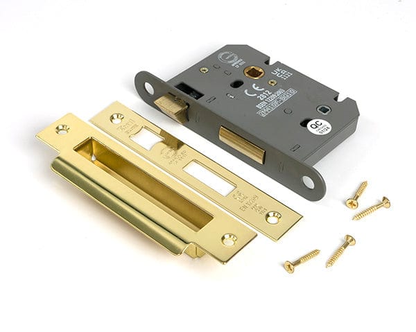 From The Anvil Locks & Latches Polished Brass / Bathroom Lock / 3" / 76mm From The Anvil - Polished Brass 3" Heavy Duty Bathroom Mortice Lock