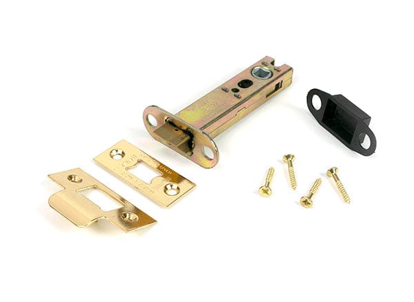 From The Anvil Locks & Latches Polished Brass / Tubular Mortice Latch / 4" From The Anvil - Polished Brass 4" Heavy Duty Latch