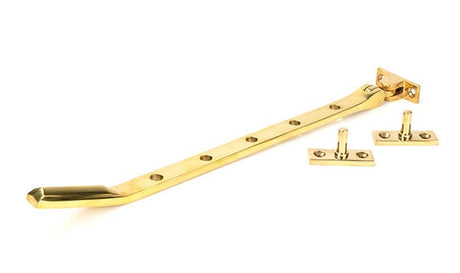 From The Anvil Window Furniture Polished Brass / 12"/300mm From The Anvil - Polished Brass Art Deco 12" Stay