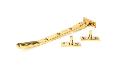 From The Anvil Window Furniture Polished Brass / 8"/200mm From The Anvil - Polished Brass Art Deco 8" Stay