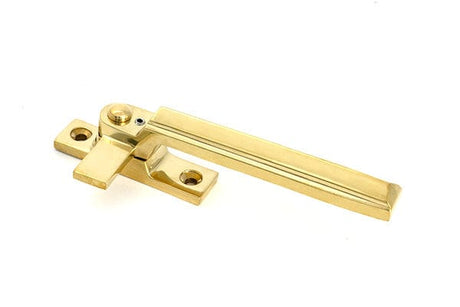 From The Anvil Window Furniture Polished Brass / Yes / Mortice & Hook Place From The Anvil - Polished Brass Locking Art Deco Fastener - RH