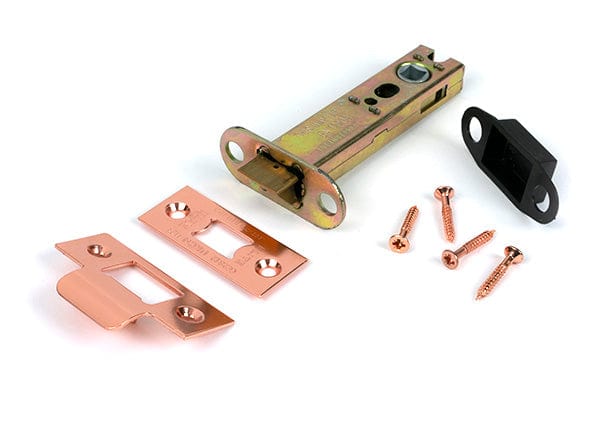 From The Anvil Locks & Latches Polished Bronze / Tubular Mortice Latch / 4" From The Anvil - Polished Bronze 4" Heavy Duty Latch