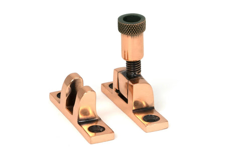 From The Anvil Window Furniture Polished Bronze / Sash Window Brighton Fasteners / Yes From The Anvil - Polished Bronze Brompton Brighton Fastener - Narrow (Square)