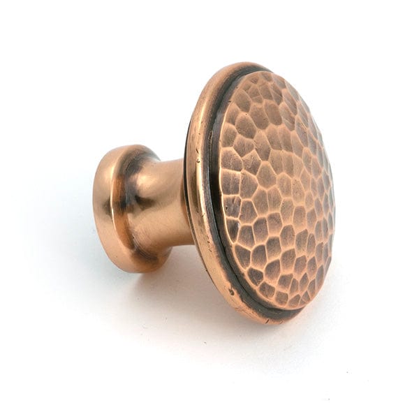 From The Anvil Cabinet Hardware Polished Bronze / Cabinet Knobs / Large From The Anvil - Polished Bronze Hammered Cabinet Knob - Large
