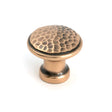 From The Anvil Cabinet Hardware Polished Bronze / Cabinet Knobs / Medium From The Anvil - Polished Bronze Hammered Cabinet Knob - Medium