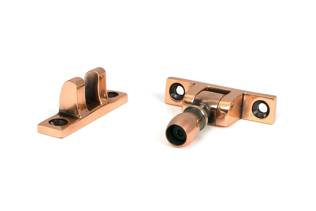 From The Anvil Window Furniture Polished Bronze / Sash Window Brighton Fasteners / Yes From The Anvil - Polished Bronze Mushroom Brighton Fastener - Narrow (Square)