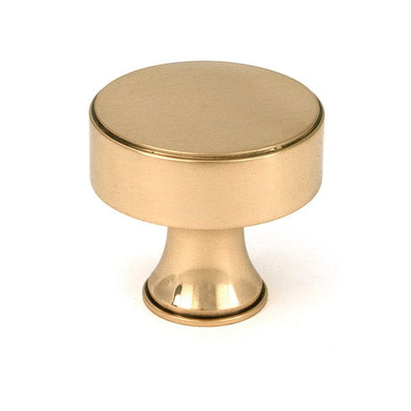 From The Anvil Cabinet Hardware Polished Bronze / Cabinet Knobs / 38mm Dia. From The Anvil - Polished Bronze Scully Cabinet Knob - 38mm