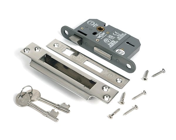 From The Anvil Locks & Latches Polished Chrome / 5 Lever Sashlocks / 2.5" / 65mm From The Anvil - Polished Chrome 2.5" 5 Lever BS Sash Lock