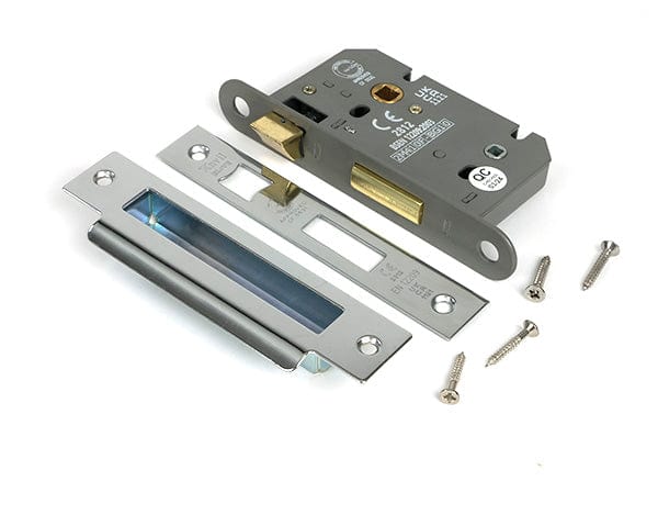 From The Anvil Locks & Latches Polished Chrome / Bathroom Lock / 2.5" / 65mm From The Anvil - Polished Chrome 2.5" Heavy Duty Bathroom Mortice Lock