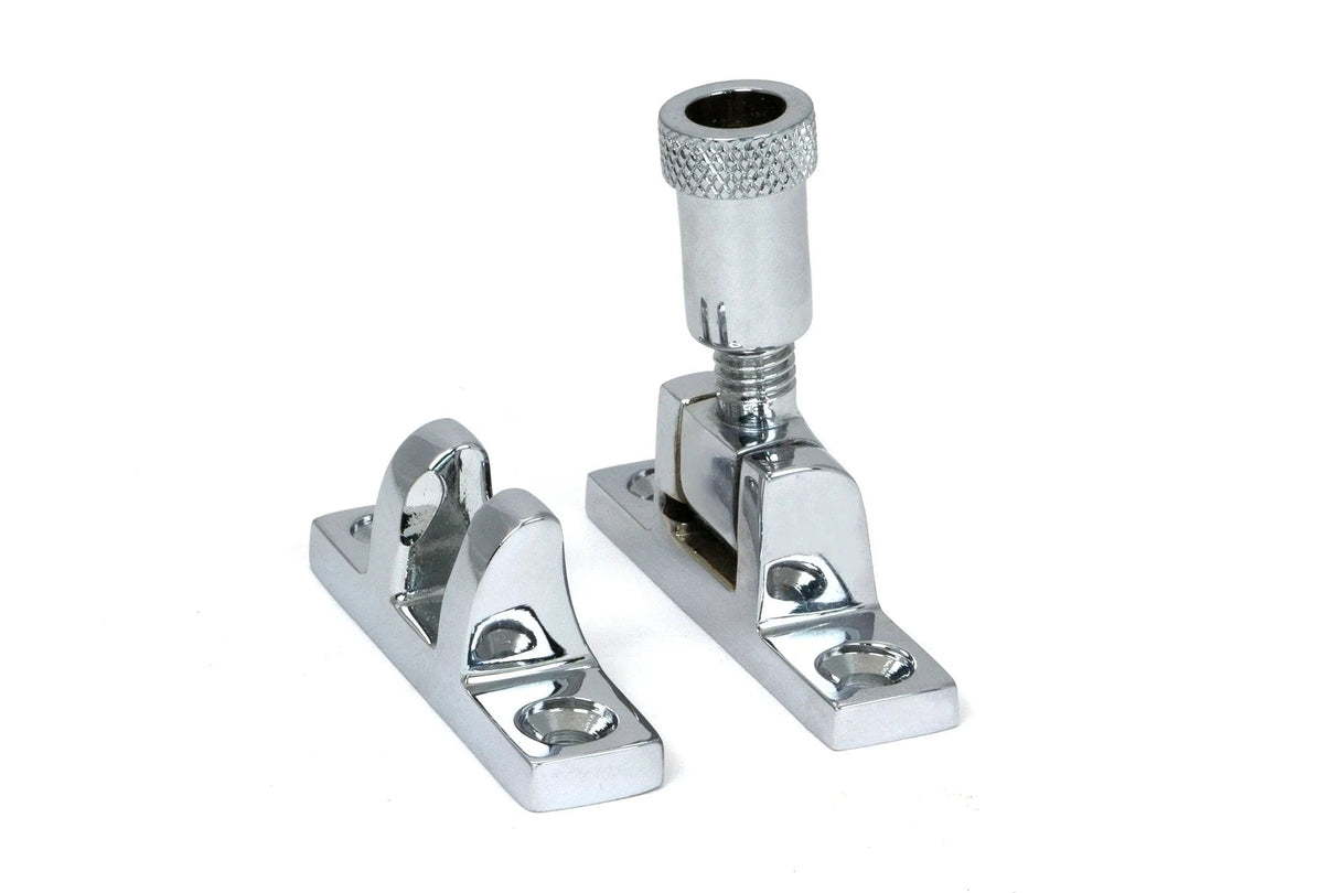 From The Anvil Window Furniture Polished Chrome / Sash Window Brighton Fasteners / Yes From The Anvil - Polished Chrome Brompton Brighton Fastener - Narrow (Square)