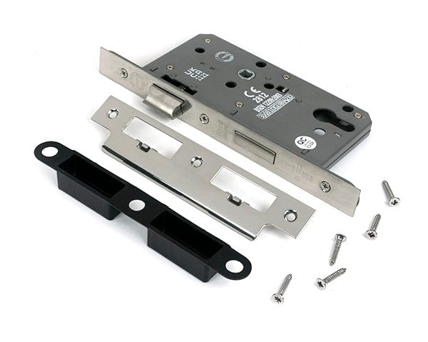 From The Anvil Locks & Latches Polished Chrome / DIN Euro Sash Lock / 2.5" / 65mm From The Anvil - Polished Chrome Euro Din Sash Lock - 60mm Backset/72mm Centre