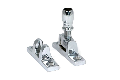 From The Anvil Window Furniture Polished Chrome / Sash Window Brighton Fasteners / Yes From The Anvil - Polished Chrome Mushroom Brighton Fastener - Narrow (Square)