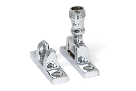 From The Anvil Window Furniture Polished Chrome / Sash Window Brighton Fasteners / Yes From The Anvil - Polished Chrome Prestbury Brighton Fastener - Narrow (Square)
